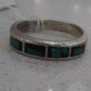 Vintage Turquoise Inlay Band